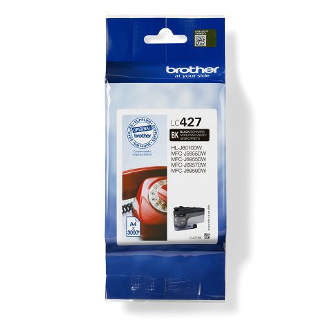 Brother LC-427BK tintes kārtridžs 1 pcs Oriģināls Standarta produktivitāte Melns