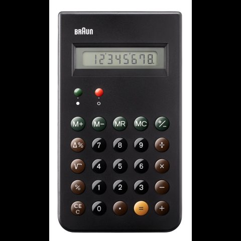 Braun BNE001BK kalkulators Kabata Pamata kalkulators Melns