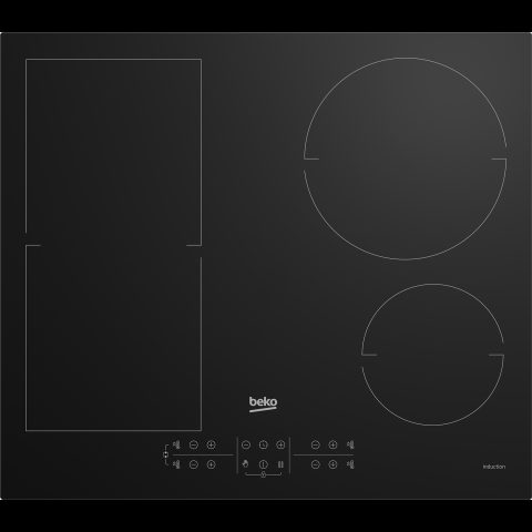 Beko HII64200FMT Black Built-in 60 cm Zone induction hob 4 zone(s)