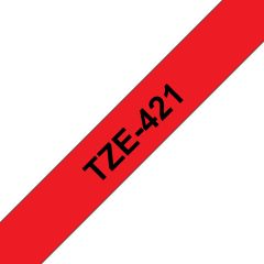 Brother TZE-421 marķēšanas lenta Melns uz sarkana