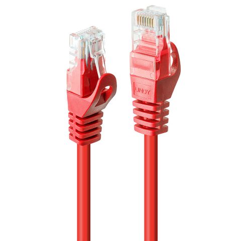 Lindy 48183 tīkla kabelis Sarkans 2 m Cat6 U/UTP (UTP)