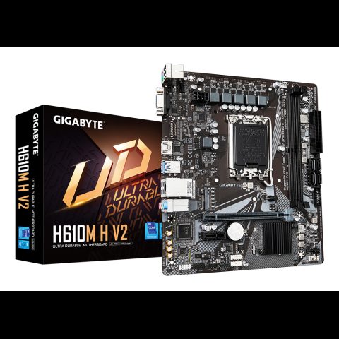 Gigabyte H610M H V2 Motherboard - Supports Intel Core 14th CPUs