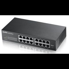 Zyxel GS1100-16 Nepārvaldīts Gigabit Ethernet (10/100/1000) Melns