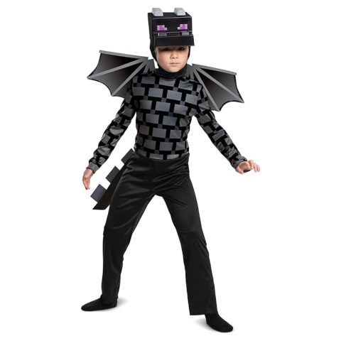Disguise Minecraft Ender Dragon Maskuballes kostīms Paredzēta bērniem Vīrietis Sp…
