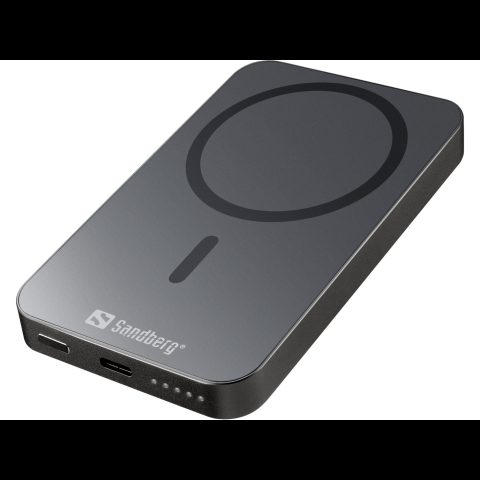 Sandberg Magnet Wireless Powerbank 5000 ALU