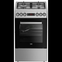 Beko FSMT52336DXDT Отдельностоящая плита для готовки Электричество Газовый Не…