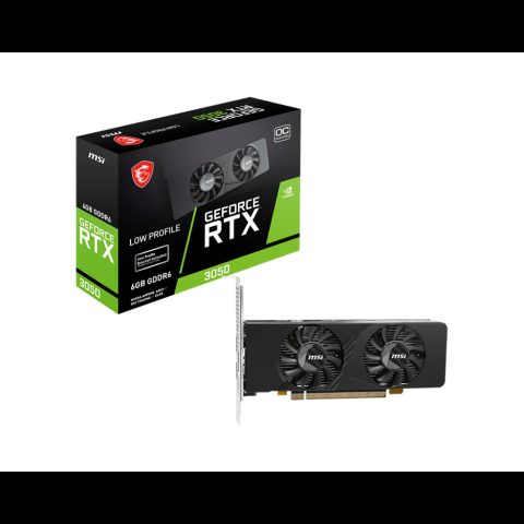MSI GEFORCE RTX 3050 LP E 6G OC video karte NVIDIA 6 GB GDDR6