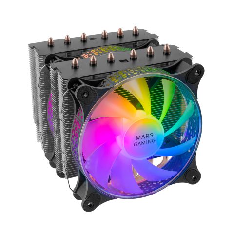 Mars Gaming MCPU-XT Procesors Universāls šķidruma dzesētājs 12 cm Melns 1 pcs
