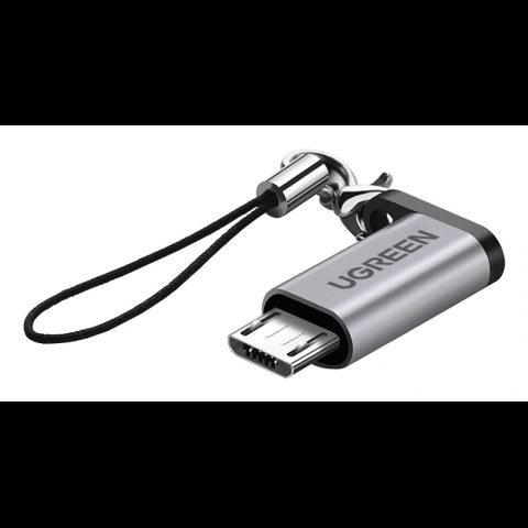 Ugreen 50590 kabeļu spraudņu pāreja Micro USB USB C Pelēks