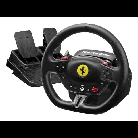 Thrustmaster T98 Ferrari 296 GTS Melns USB Stūre + pedāļi Analogā / digitālā PC (dato…