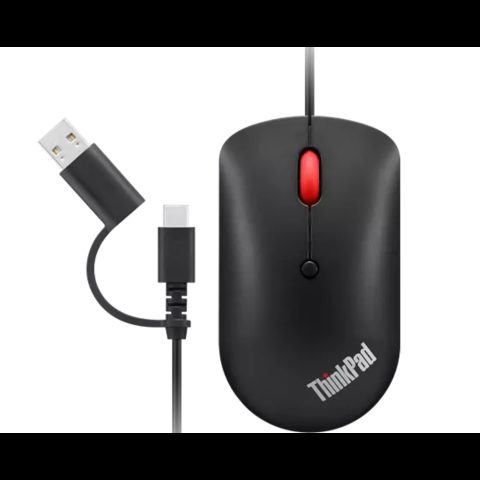Lenovo 4Y51D20850 компьютерная мышь Офисная Для обеих рук USB Type-C Оптический…