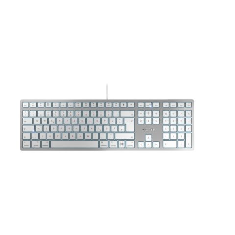 Cherry KC 6000C FOR MAC клавиатура Универсальная USB QWERTZ Немецкий Серебристы…