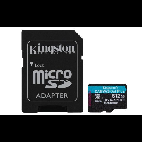 Kingston Technology Canvas Go! Plus 512 GB MicroSD UHS-I Klases 10