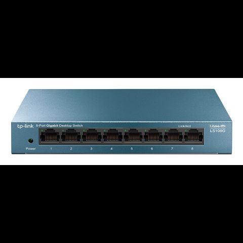 TP-Link LS108G сетевой коммутатор Неуправляемый Gigabit Ethernet (10/100/1000) С…