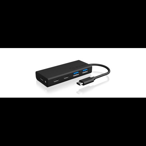 Icy Box IB-HUB1426-CPD USB 3.2 Gen 1 (3.1 Gen 1) Type-C 5000 Мбит/с Черный