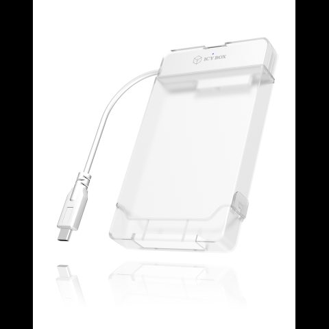 Icy Box IB-AC703-C HDD/SSD korpuss Caurspīdīgs