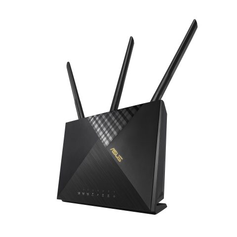 Asus 4G-AX56 wireless router Gigabit Ethernet Dual-band (2.4 GHz / 5 GHz) Bla…