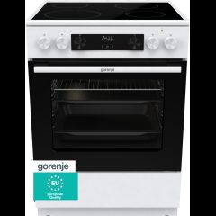 Gorenje GEC6C40WD Freestanding cooker Electric Ceramic hob White