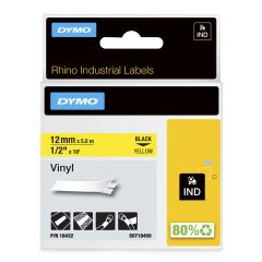 Dymo 18432 marķēšanas lenta Melns uz dzeltena