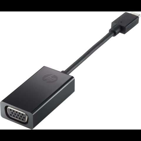 HP USB-C to VGA Adapter USB grafiskais adapteris Melns