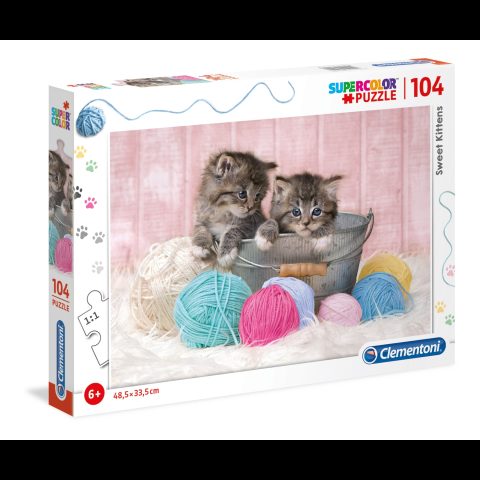 Clementoni Sweet Kittens Puzle 104 pcs Dzīvnieki
