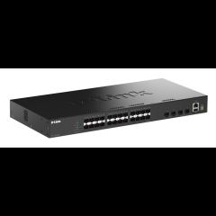 D-Link 28-Port Gigabit SFP Stackable Smart Managed Switch with 4 x 10G SFP+ Por…