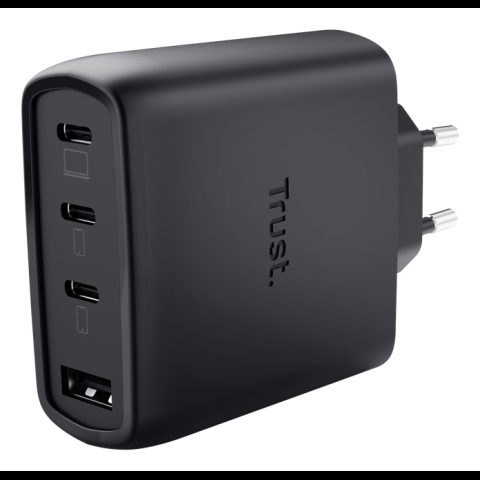 Trust Maxo 65W Universāls Melns AC Ātrā uzlāde Iekštelpas