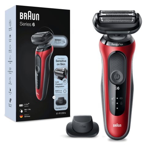 Braun Series 6 61-R1200s Foil shaver Trimmer Black