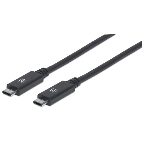 Manhattan 355223 USB kabelis USB 3.2 Gen 2 (3.1 Gen 2) 1 m USB C 10 Gbit/s Melns