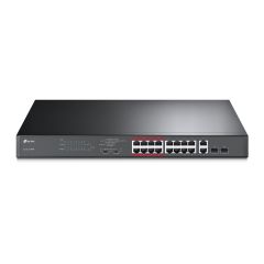 TP-Link TL-SL1218MP сетевой коммутатор Неуправляемый Fast Ethernet (10/100) Пита…