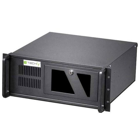 Techly I-CASE MP-P4HX-BLK2 datoru korpuss & statnis Plaukts Melns