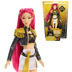 Mattel KPop Demon Hunters HUNTR/X Mira “Golden” Singing Doll in Removable Outfi…