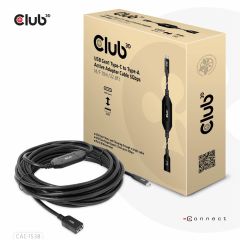 Club 3D CLUB3D CAC-1538 USB kabelis USB 3.2 Gen 1 (3.1 Gen 1) 10 m USB C USB A 5…