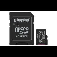 Kingston Technology Canvas Select Plus Gen3 64 GB MicroSDXC UHS-I Klases 10