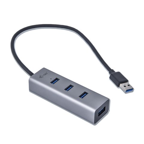 I-tec Metal U3HUBMETAL403 interfeisa centrmezgls USB 3.2 Gen 1 (3.1 Gen 1) Typ…