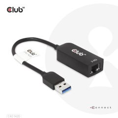 Club 3D CLUB3D USB 3.2 Gen1 Type A to RJ45 2.5Gbps Adapter