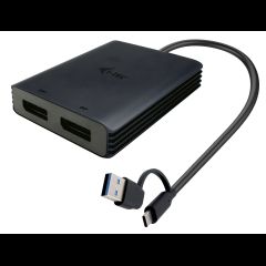 I-tec USB-A/USB-C Dual 4K/60 Hz DisplayPort Video Adapter
