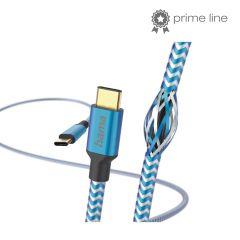 Hama Reflective USB cable USB 2.0 1.5 m USB C 0.48 Gbit/s Blue
