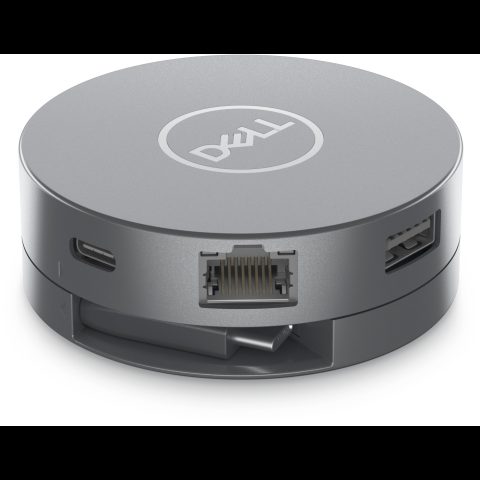 Dell DA305 Проводная USB 3.2 Gen 2 (3.1 Gen 2) Type-C Серебристый