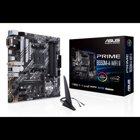 Asus PRIME B550M-A WIFI II AMD B550 Ligzda AM4 mikro ATX