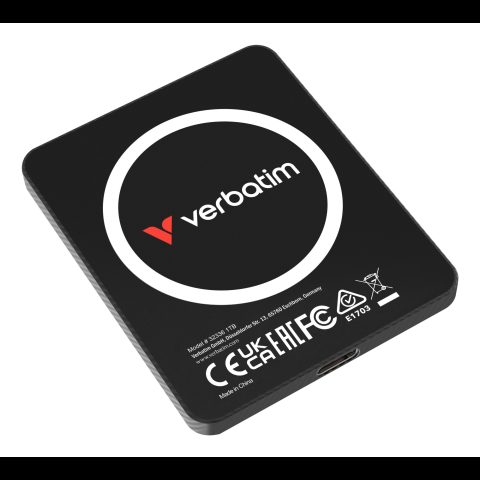 Verbatim SnapBack Ultra Slim SSD 1TB USB Veids-C USB 3.2 Gen 2x2 Melns