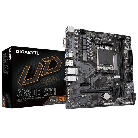 Gigabyte A620M S2H mātes plate AMD A620 AM5 pieslēgvieta mikro ATX