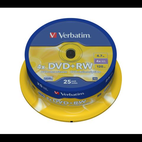 Verbatim DVD+RW Matt Silver 4