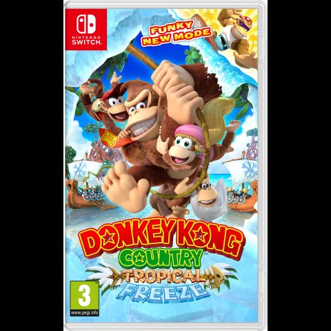 Donkey Kong Country: Tropical Freeze Standarts Daudzvalodu Nintendo Swit…