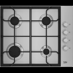 Beko HIBG64122SX hob Stainless steel Built-in 61 cm Gas 4 zone(s)