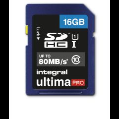 Integral 16GB SDHC CL10 UHS 1 U1 80 MB/S