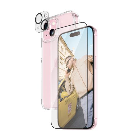 Panzer Glass PanzerGlass ® 3-in-1 Bundle iPhone 15 Caurspīdīgs ekrāna aizsargs Apple…