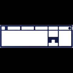 HyperX Alloy Rise Top Plate - Navy Blue Keyboard top frame