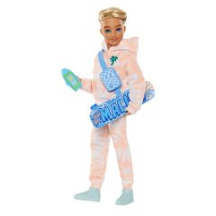 Barbie Dream Besties Ken Fashion Doll with 9 Summer & Skateboard Themed Accesso…