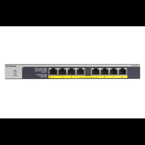 Netgear GS108LP Nepārvaldīts Gigabit Ethernet (10/100/1000) Power over Ethernet…